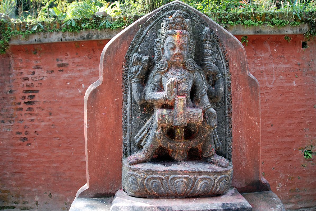40 Kathmandu Gokarna Mahadev Temple Nandi Bhairab Statue 
